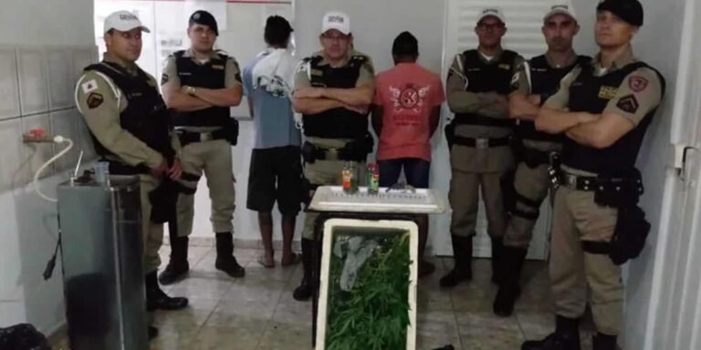 PM encontra maconha secando em varal e prende três pessoas em Lagoa Grande